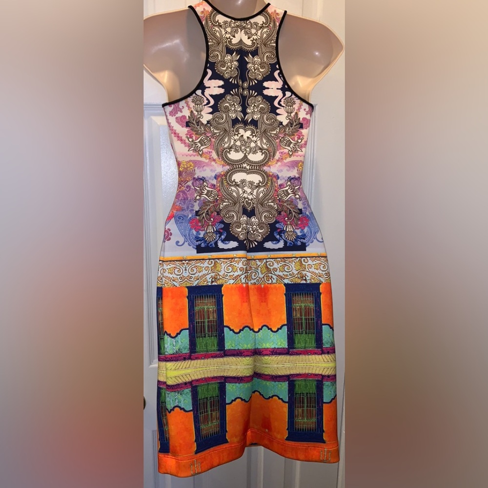 CLOVER CANYON ABSTRACT ART NEOPRENE BODY CON DRESS - Picture 4 of 6